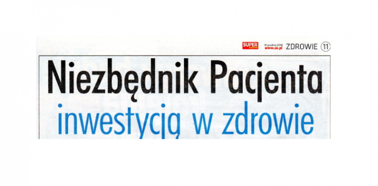 SUPER Express: „NIEZBĘDNIK PACJENTA inwestycja w zdrowie”