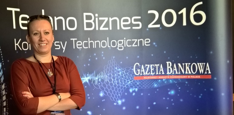 Dr Anna Staniszewska na konferencji Techno Biznes