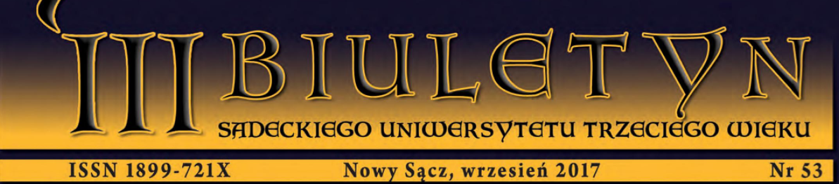 Przewietrz apteczkę! w Biuletynie Sądeckiego Uniwersytetu Trzeciego Wieku